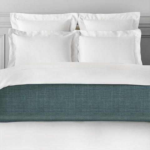 Linoso Teal Bed Runner