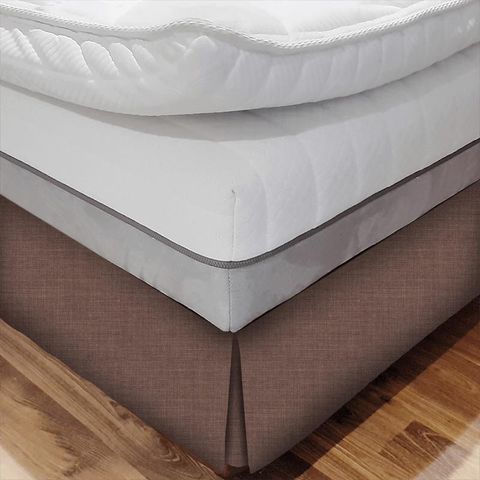 Linoso Cinnamon Bed Base Valance