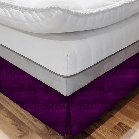 Alvar Plum Bed Base Valance