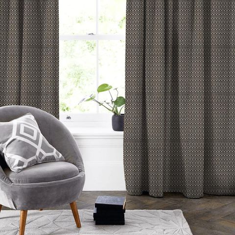Mansour Charcoal Made To Measure Curtain