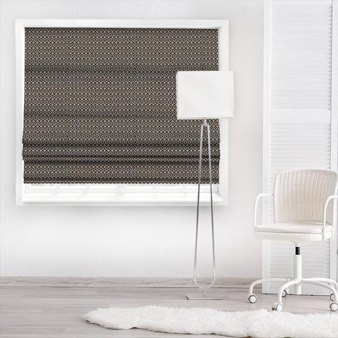 Mansour Charcoal Made To Measure Roman Blind