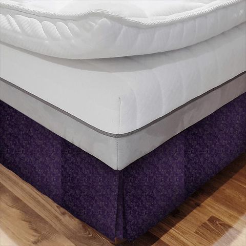 Nesa Purple Bed Base Valance