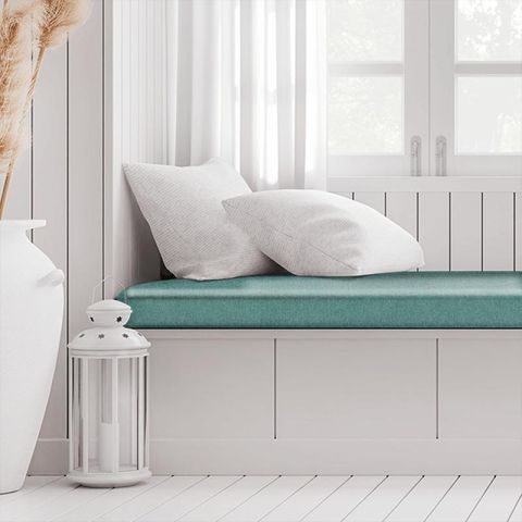 Highlander Teal Box Cushion