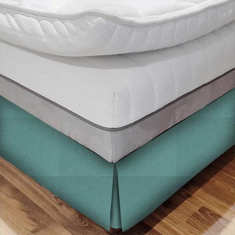 Highlander Teal Bed Base Valance