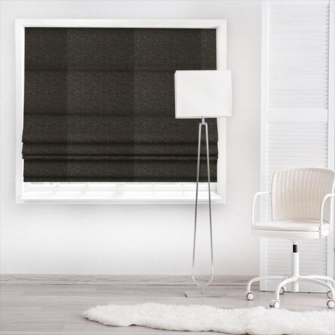 Lucania Ebony Made To Measure Roman Blind