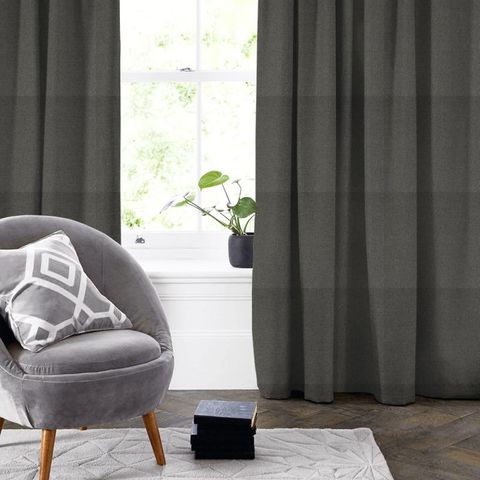 Highlander Charcoal Made To Measure Curtain