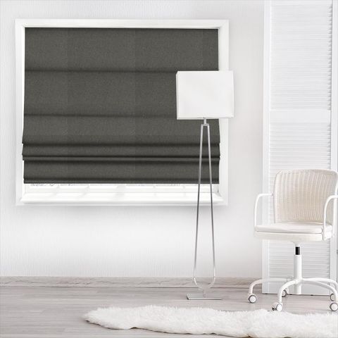 Highlander Charcoal Made To Measure Roman Blind