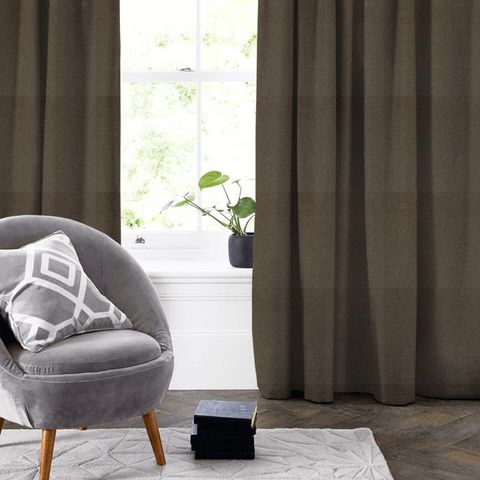 Highlander Chocolate Made To Measure Curtain