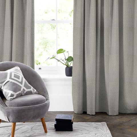 Bw1034 Black / White Made To Measure Curtain
