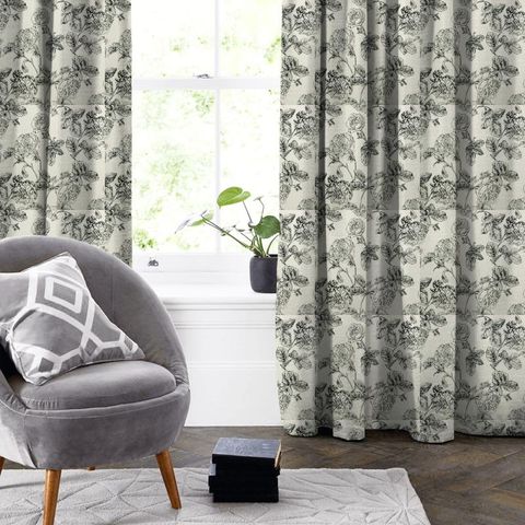 Bw1035 Black / White Made To Measure Curtain