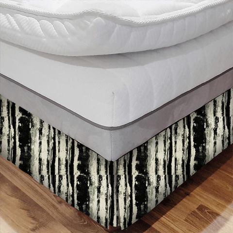 Bw1038 Black / White Bed Base Valance