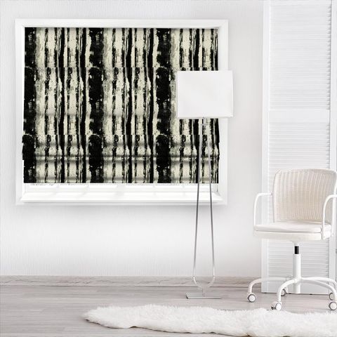 Bw1038 Black / White Made To Measure Roman Blind