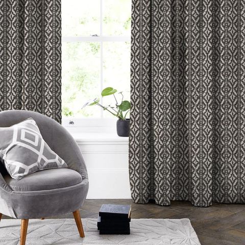 Bw1005 Black / White Made To Measure Curtain