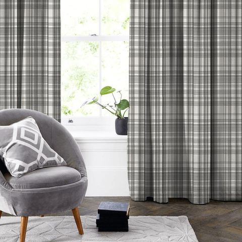 Bw1006 Black / White Made To Measure Curtain
