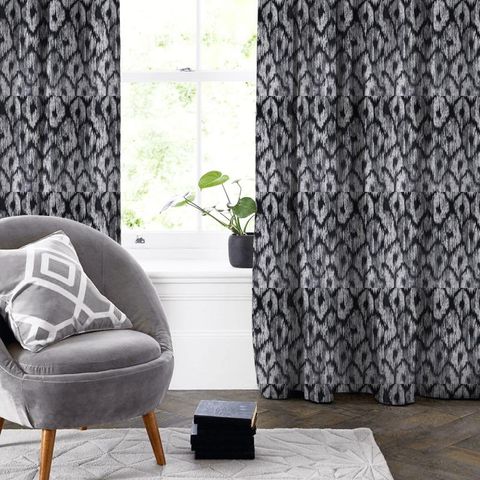 Bw1008 Black / White Made To Measure Curtain