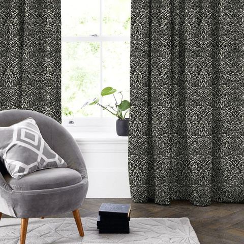 Bw1023 Black / White Made To Measure Curtain