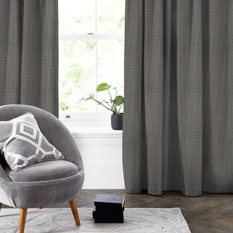 Bw1030 Black / White Made To Measure Curtain
