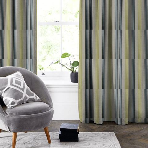 Wensley Teal / Acacia Made To Measure Curtain