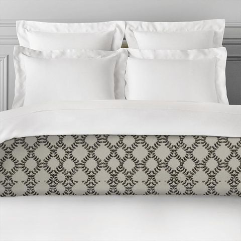 Malham Charcoal Bed Runner