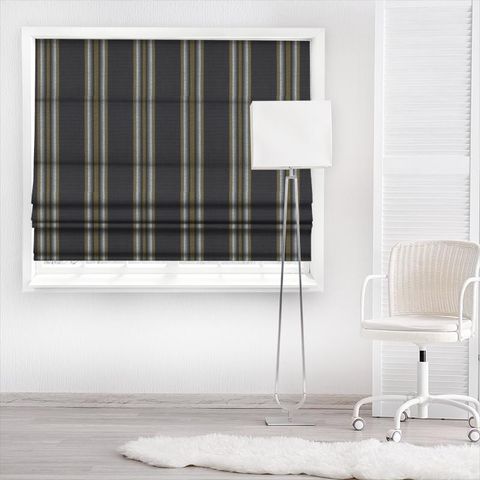 Imani Charcoal / Cinnamon Made To Measure Roman Blind