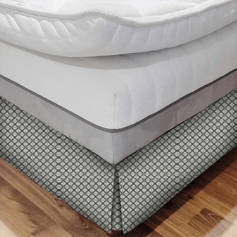 Makenzi Charcoal Bed Base Valance