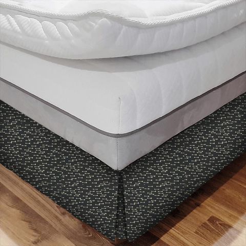 Nala Charcoal Bed Base Valance