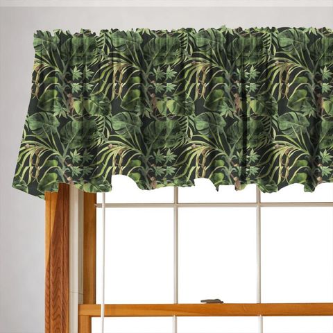 Monkey Business Charcoal Valance