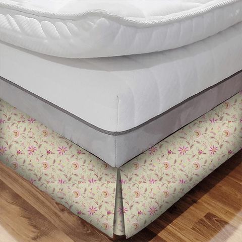 Delamere Raspberry Bed Base Valance