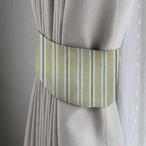 Sackville Stripe Eau De Nil / Linen Tieback