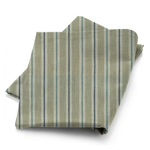Sackville Stripe Eau De Nil / Linen Fabric