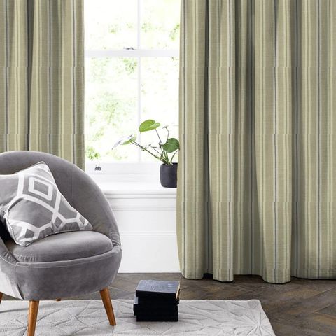 Sackville Stripe Heather / Linen Made To Measure Curtain