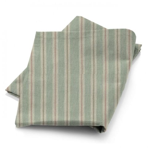 Sackville Stripe Mineral / Blush Fabric