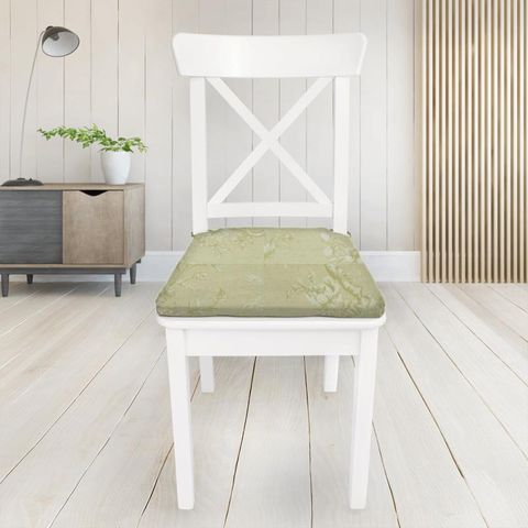 Sackville Stripe Natural Seat Pad Cover