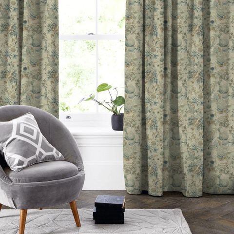 Sissinghurst Eau De Nil Made To Measure Curtain