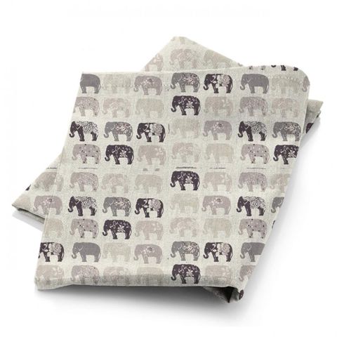 Elephants Natural Fabric