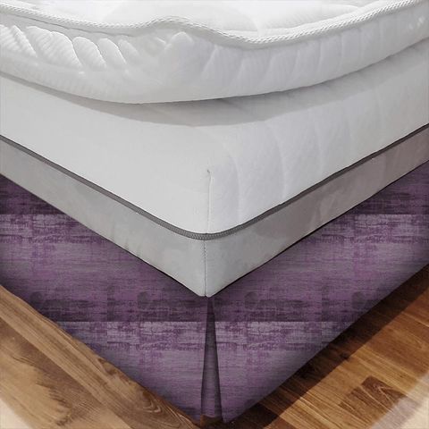 Alessia Aubergine Bed Base Valance