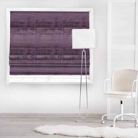 Alessia Aubergine Made To Measure Roman Blind