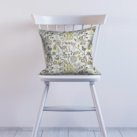 Folki Chartreuse / Charcoal Cushion