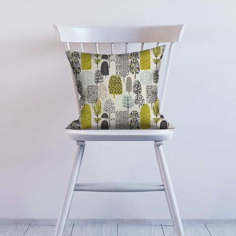 Trad Chartreuse / Charcoal Cushion