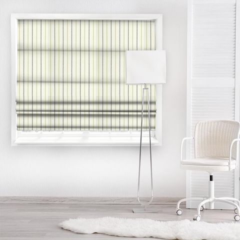 Enya Chartreuse / Charcoal Made To Measure Roman Blind