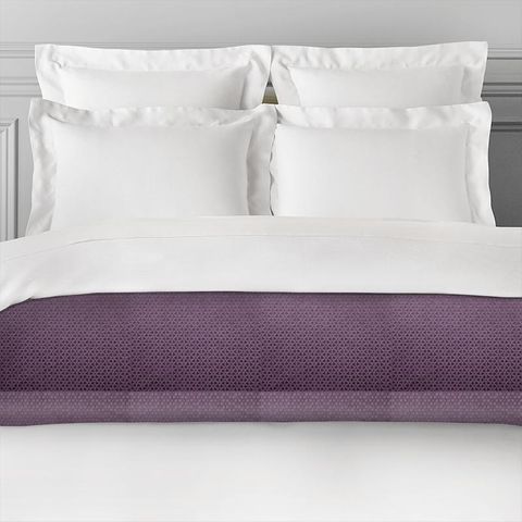 Loreto Aubergine Bed Runner