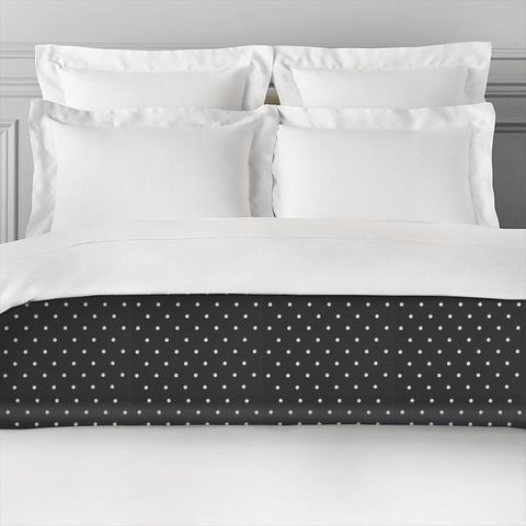 Dotty Charcoal Bed Runner