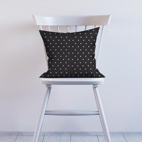 Dotty Charcoal Cushion