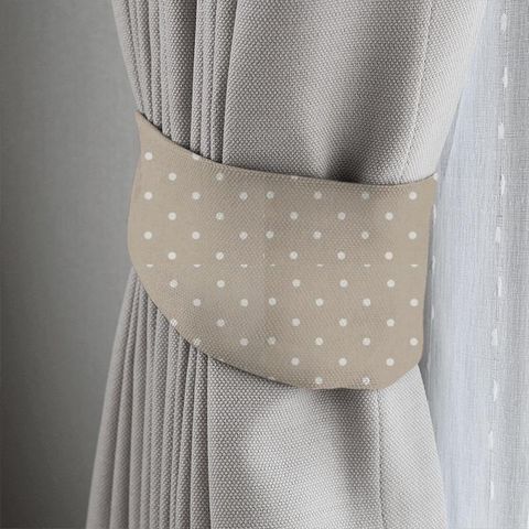 Dotty Taupe Tieback