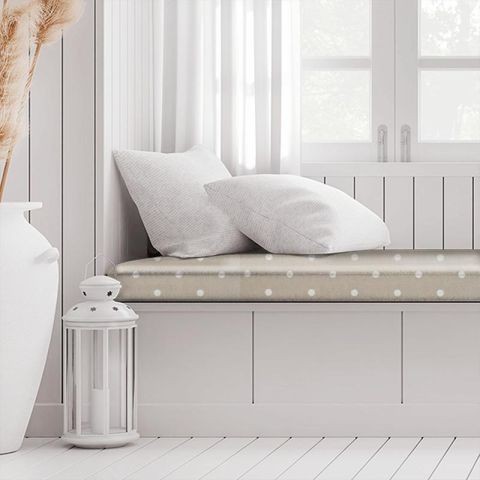 Dotty Taupe Box Cushion