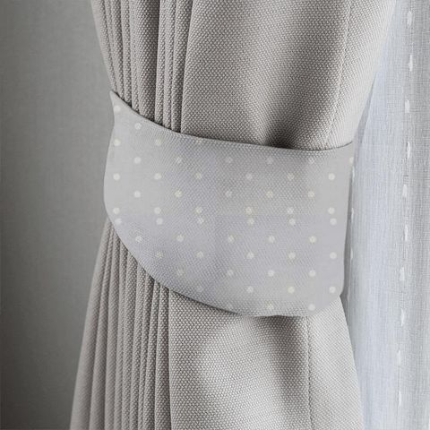 Dotty Grey Tieback