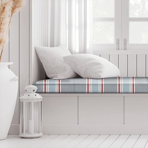 Sail Stripe Marine Box Cushion