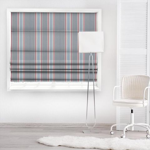 Sail Stripe Marine Made To Measure Roman Blind