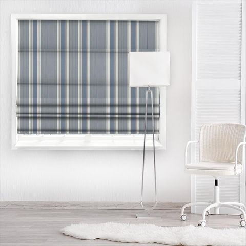 Sail Stripe Cloud Made To Measure Roman Blind