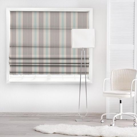 Sail Stripe Mineral Made To Measure Roman Blind